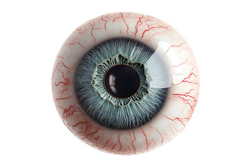 Human eye anatomy isolated on transparent background
