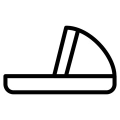 Outline icon of a variety of shoes, sandals and heels