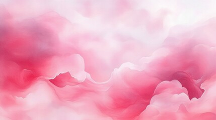 Fototapeta premium Abstract soft pink and white swirling clouds with smooth gradients creating a dreamy and gentle atmosphere