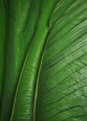 Intricate veins, vibrant green, close-up palm leaf texture , green leaf, exotic, bright