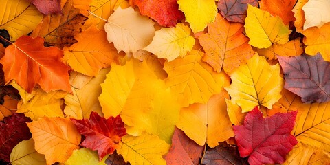 Obraz premium Autumn Leaves Vibrant Colors