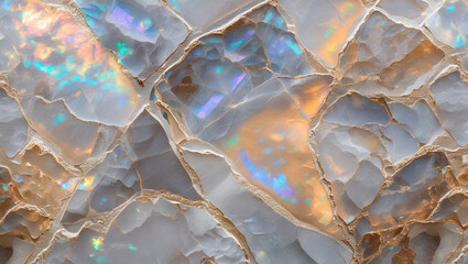 Abstract marble stone texture with iridescent color