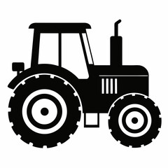 tractor isolated on white