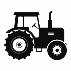 tractor isolated on white