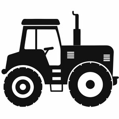 tractor isolated on white