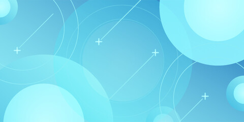 Colorful geometric background. Blue elements with fluid gradient. Dynamic shapes composition. Eps10 vector