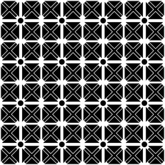 Abstract Black Geometric Pattern with Symmetrical Motifs