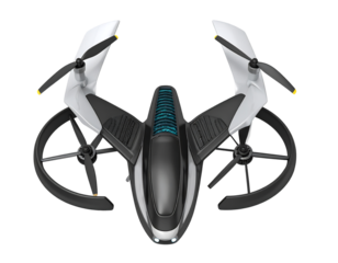Modern Drone Aircraft Top View