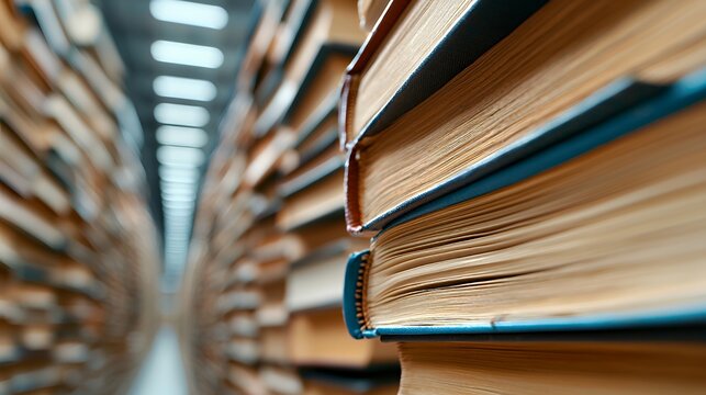 Books in Library Setting