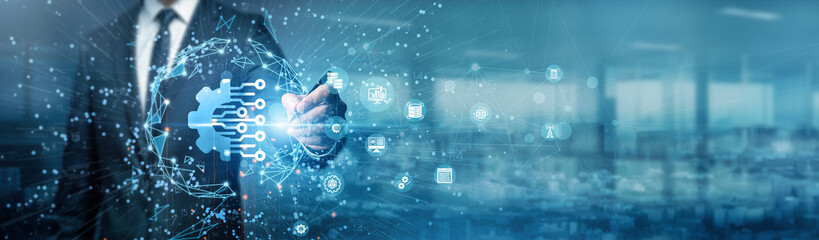 Hand of businessman drawing graphs illustrates the impact of digitization on modern business strategies. Charts show data-driven decisions, and global connectivity enabled by digital transformation.