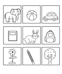 Living and non living worksheet for kindergarten, identifying living and non living things activity for kids, coloring page living and non living things 