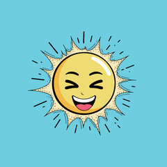 Happy Sun Cartoon