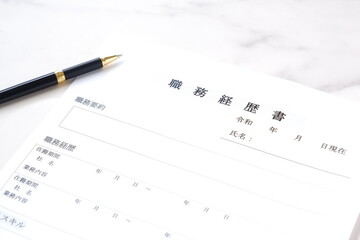 これまでの職歴をまとめた職務経歴書