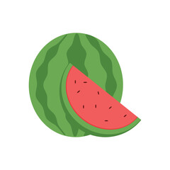 watermelon vector illustration