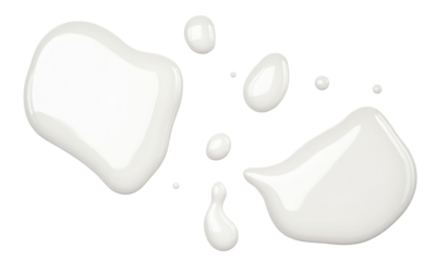milk splashes isolated on white background