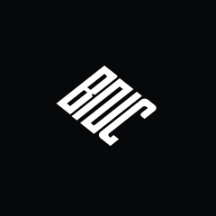 BNC letter logo design on black background.