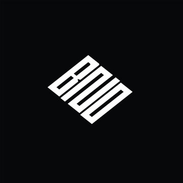BNO letter logo design on black background.