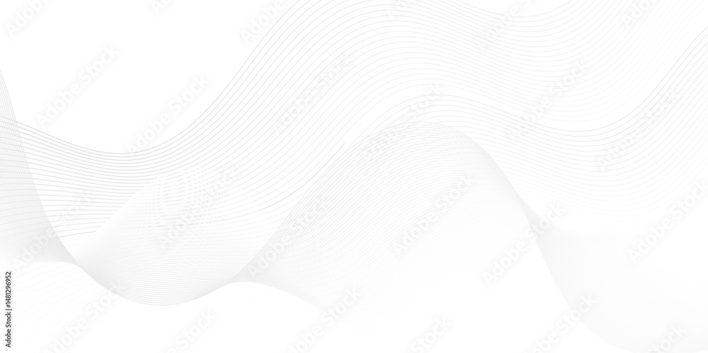 Poster abstract geometric technology flow grid blend curve wave line digital isolated energy, music dynamic