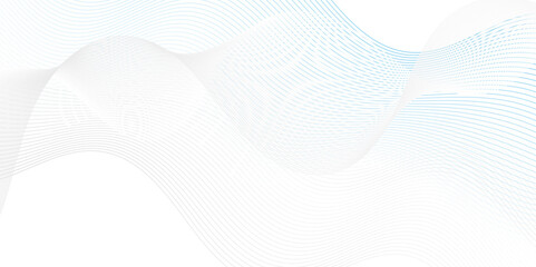 Abstract blue and white Technology flow grid blend curve wave line digital isolated energy, music dynamic gradient thin digital line. technical flowing web science tech geometric concept lines design.