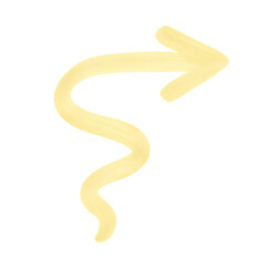 Fototapeta premium Yellow Highlighter Arrow