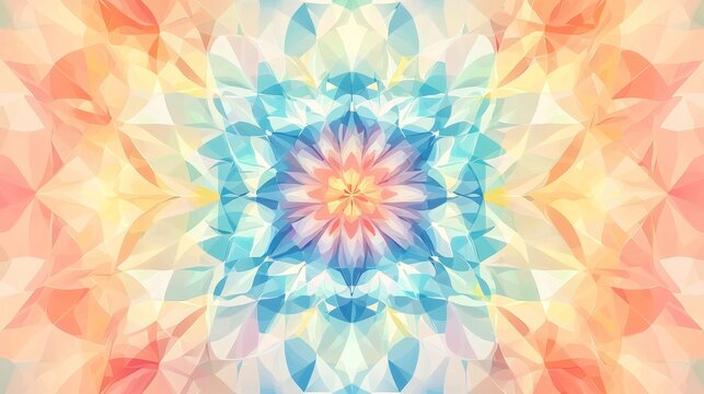 Stunning mandala background with intricate kaleidoscope patterns.