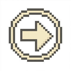 Fototapeta premium Pixel Art Arrow