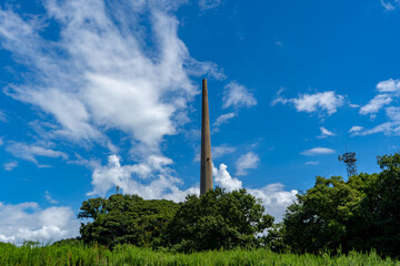 針尾送信所1号塔の風景（佐世保市）