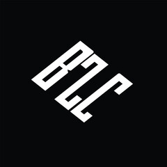 BZC letter logo design on black background.