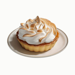 Delicious Lemon Meringue Tart on a Plate