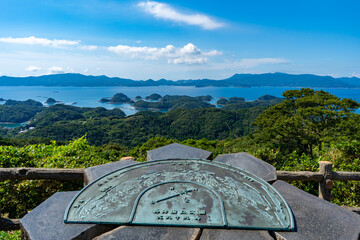 長串山公園から見る九十九島の風景