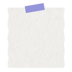 Purple Double Tape Memo Sheet with Subtle Texture
