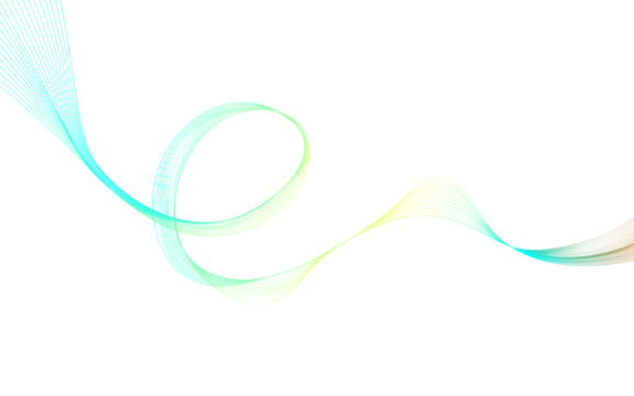 Abstract wave lines pattern dynamic green colorful light flowing isolated on transparent background. Concept of technology, brochure, business, science, modern. Abstract flowing wave lines. Dynamic