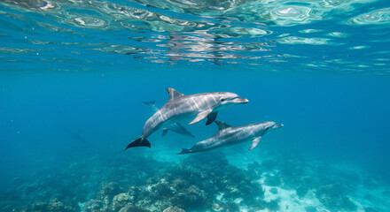 Obraz premium dolphins in the sea