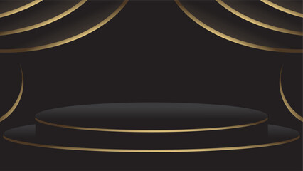 Elegant luxury background with golden elements and dark textures, perfect for premium branding, invitations, packaging, and upscale design projects. High-resolution and editable format.