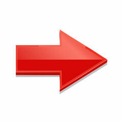 シンプルな赤い矢印&rarr;