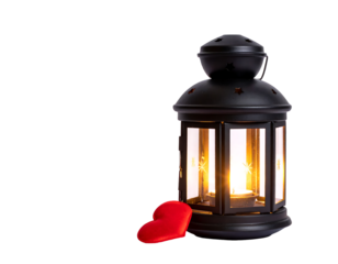 Black Lantern With Red Heart