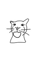 cat lick meme