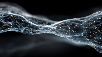 Abstract Digital Network  Interconnected Nodes  Global Communication  Technology Backgroun