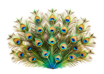 Obraz premium peacock feathers clipart png image on transparent background