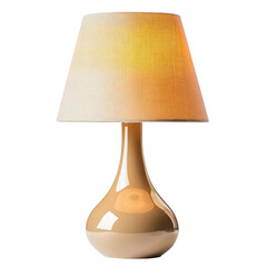 Fototapeta premium Modern Table Lamp With Soft Glow isolated on a transparent background