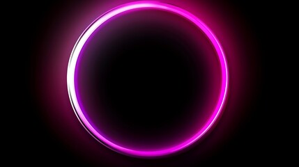 Fototapeta premium Neon circle frame (1)