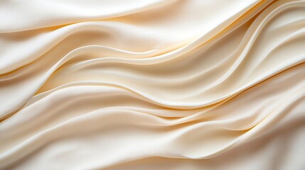 Obraz premium Creamy Silk Fabric Waves