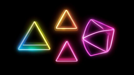 Neon geometric shapes (1)