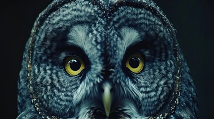 Close-up of an owl's face (2)