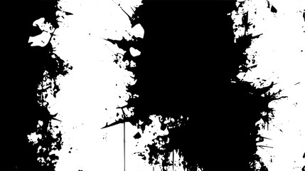 Abstract Grunge Ink Splatter Texture Background with Sharp Edges and Urban Decay Effects