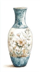 hand painted ceramic vase hand painted ceramic vase with floral pattern hand painted ceramic vase for home decor