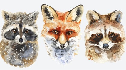 Watercolor Forest Animals (1)