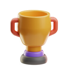 3D Illustration of a Trophy Cup