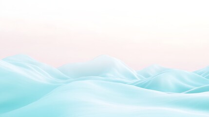 Obraz premium Pastel Mountains Landscape Digital Art