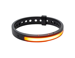 Glowing Orange Wristband Isolated